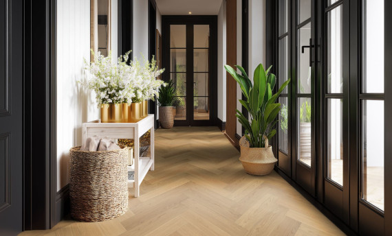 Eiche Fischgrätparkett Ambientebild