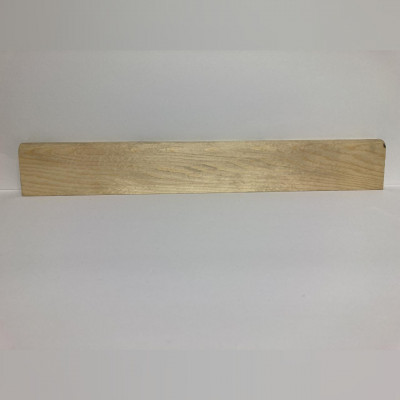 Basic Massivholz-Sockelleiste Kiefer 20/60 (gerade/oben gerundet) roh - Vorderansicht
