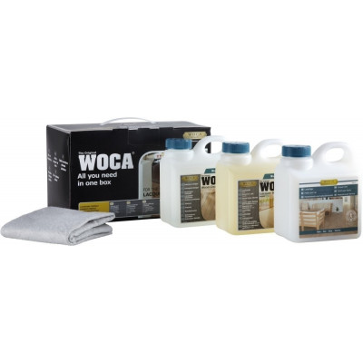 WOCA Pflegebox für Vinylböden und lackierte Holzböden