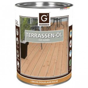 Basic Holz-Terrassenöl für Basic Holz-Terrassendielen Lärche | Douglasie | Eiche - 2,5 L