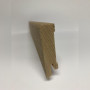 Basic Furnierholz-Sockelleiste Eiche 16/40 (gerade/oben leicht gerundet) farblos geölt - Queschnitt