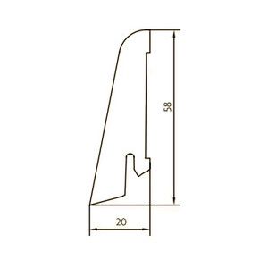 26561-main Dekor-Sockelleiste Uni fuer Linoleumboden