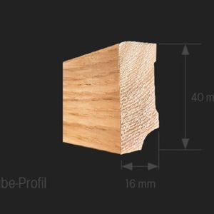 23883-main Oakland Furnierholz-Sockelleiste Cube 16/40 weiss foliert